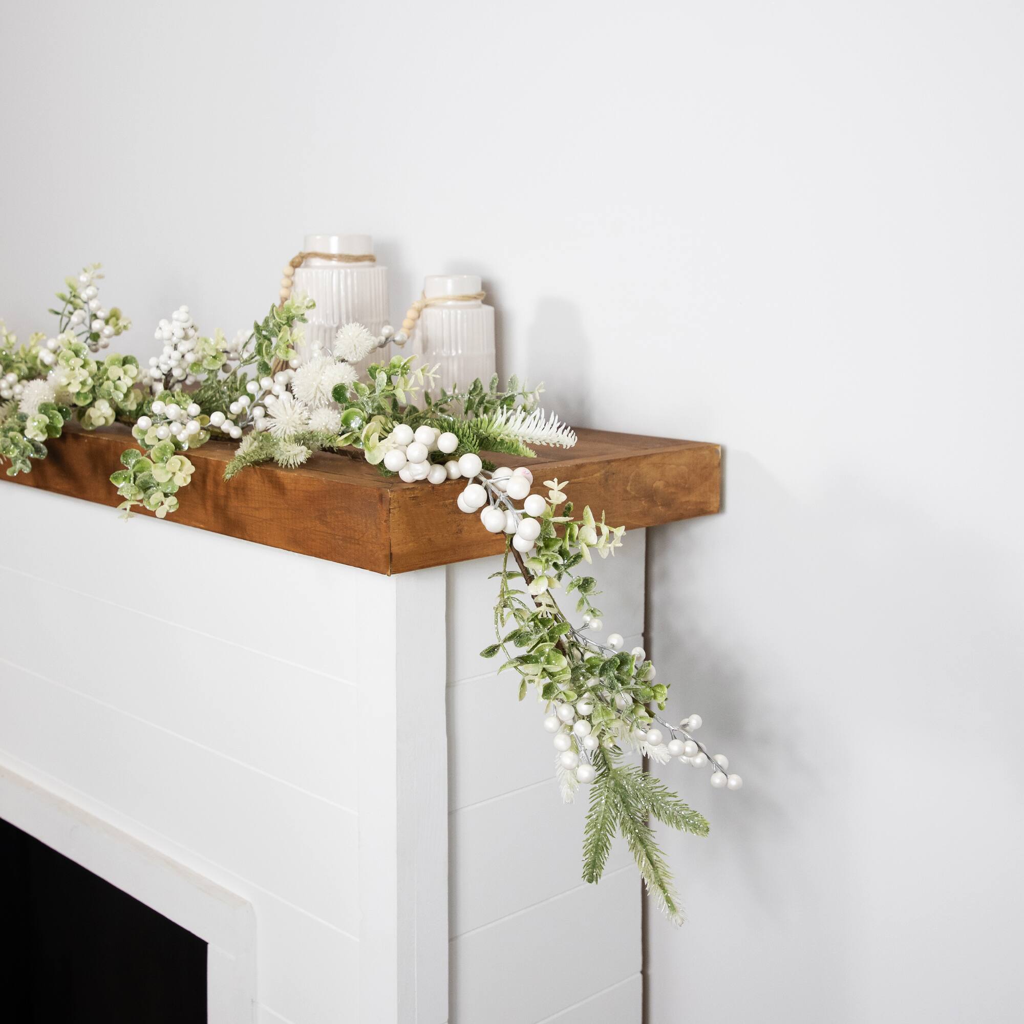 5ft. Glittered Berries & Eucalyptus Artificial Christmas Garland